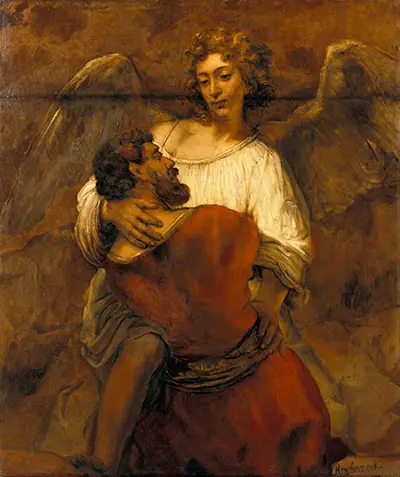 Jacob ringt mit dem Engel Rembrandt